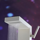 abordables Robinets de lavabo-Robinet de salle de bain cascade, robinet de lavabo à haut débit, mitigeur de lavabo en laiton à montage sur plage, robinet de lavabo monotrou à poignée unique, robinet de meuble-lavabo