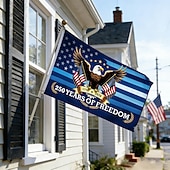 economico 250° Anniversario-Bandiera degli Stati Uniti per il 250° anniversario, formato 3x5 piedi, ideale per esterni, celebrazioni patriottiche e per la festa dell'indipendenza, perfetta per la casa, il giardino e l'esposizione all'aperto.