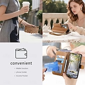 cheap 2026 Samsung Galaxy S26 Series-Phone Case For Samsung Galaxy S26 S26 Plus S26 Ultra Wallet Case Flip Cover Zipper with Wrist Strap Kickstand Retro TPU PU Leather