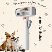 preiswerte Reinigungsmittel-2-in-1 Selbstentwirrungs-Pflegekamm für Haustiere, Entfilzungskamm für Hunde und Katzen, professioneller Unterfellkamm für langhaarige Katzen, Entwirrungsbürste für Hunde zum Entfernen von