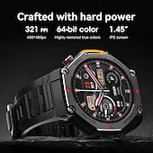 economico Smartwatch-Nuovo smartwatch impermeabile 5 ATM, ideale per attività all'aperto, monitoraggio sportivo, pagamenti PayPal, chiamate Bluetooth, schermo HD da 1,45" 466*466, smartwatch indossabile 2025