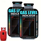 cheap Testers &amp; Detectors-3 Pcs Magnetic Gas Level Indicator, Reusable Propane Tank Gauge for Butane and LPG Cylinders, Fuel Level Measurement Tool for BBQ Grill, Camping, Caravan, Patio Heaters, Reliable &amp; Accurate