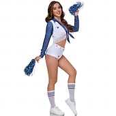 abordables Costumes de fans-Match mondial de football 2026 Tenues Costume élégant Vêtements de sport pompom girl ancien Sexy Football Adulte Femmes Mascarade Soirée Événement de football Se déguiser