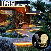 olcso Napelemes-100 m-es kültéri napelemes fényfüzér, 1000 LED, IP65 vízálló, 31 V-os napelem &amp;USB-ről tölthető, 8 funkciós távirányítóval, dekoratív LED-es lámpák kertbe, teraszra, medencébe, esküvőre, partira