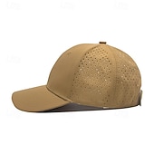 abordables Casquettes, chapeaux et visières-Casquette de Baseball Chapeau de soleil Casquette de tennis Unisexe Mancherons Casquette de Course Couleur Unie Protection solaire Évacuation de l'Humidité Respirant pour Tennis Base-ball Pickleball