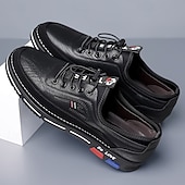 economico Scarpe Casual con Lacci-scarpe da ginnastica casual da uomo in similpelle con lacci: scarpe leggere ed eleganti con tomaia traspirante e soletta imbottita, perfette per i viaggi, l'uso quotidiano e il tempo libero all'aria aperta