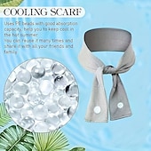 olcso fűtés és hűtés-3 db hűsítő jégkagyló, jégtörölköző, izzadságtörölköző, szülés utáni jégpánt, sport fejkendő, hűsítő jégkendő, ideális szabadtéri tevékenységekhez, például túrázáshoz és kempingezéshez enyhén meleg