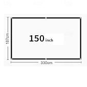 cheap Projector Screens &amp; Accessories-Projector Screen 16:9 HD 4K, Foldable Portable Projection Screen for Home Theater, Indoor Outdoor Movie Screen with Reinforced Edges and Grommets, Anti-Crease Video Screen for Office &amp; Backyard