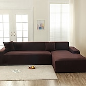 voordelige Bankhoes-Waterdichte bankhoes met wafelstructuur, elastische bankovertrek voor 1/2/3/4-zitsbanken, L-vormige hoekbanken en andere meubelbeschermers.