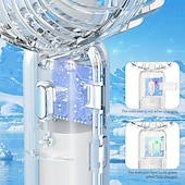 olcso Kézi ventilátorok-hordozható mini kézi ventilátor, átlátszó kialakítású kis ventilátor, állítható, USB-s újratölthető, 3 sebességes, nagy teljesítményű ventilátor stílusos gyerekeknek, lányoknak, nőknek, férfiaknak,