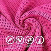 cheap Heating &amp; Cooling-1pc Soft Breathable Cooling Towel - Camping Towels Ice Towels for Neck and Face, Chilly Towel for Yoga, Workout, Gym, Golf, Camping, Stay Cool and Refreshed All Day, Outdoor Sports Towel for Instant