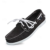 abordables chaussures de bateau-Mocassins à lacets en daim marron pour homme – chaussures habillées décontractées, idéales au quotidien, au bureau et pour un look élégant en extérieur.