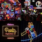 voordelige Neon LED-verlichting-1m 2m 3M Neon stripverlichting 150 LEDs Flexibele neon Warm wit Wit Rood LED-Striplampen Creatief Voor buiten Waterbestendig 220-240 V