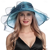 preiswerte Fascinators &amp; Hüte-Derby Hut Kirchenhut Kentucky Derby Hut Dame Edelfrau Kostüm Damen Derby Ascot Pferderennfestival Erwachsene Hut Frühling &amp; Sommer