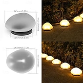 olcso Pathway Lights &amp; Lanterns-1 db kültéri napelemes kerti lámpák, műkavicsos lámpák, vízállóak, park ösvény, tóparti és lépcsős tájvilágításhoz