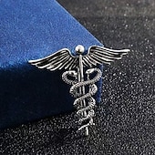 olcso Férfi kitűző-Férfi 1db Mandzsettagombok Ötvözet Melltűk Hétköznapi Napi 3D minimalista Elegáns Szüret A B C