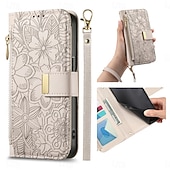 cheap 2026 Samsung Galaxy S26 Series-Phone Case For Samsung Galaxy S26 S26 Plus S26 Ultra Wallet Case Flip Cover with Stand Holder Zipper with Wrist Strap Tree Retro TPU PU Leather