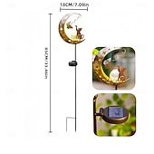 olcso Pathway Lights &amp; Lanterns-kültéri napelemes vízálló macska &amp;pillangós fém világító gömb alakú karólámpa, dekoratív led kert, udvar, ösvény, gyep, terasz, villa, farm hangulat &amp;tájvilágítás