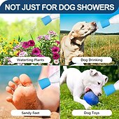 economico Accessori da viaggio-[doccia portatile per animali domestici] soffione doccia in silicone innovativo per animali domestici, ugello doccia portatile per la pulizia degli animali domestici, accessorio multifunzionale per il