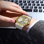 abordables Relojes de Cuarzo-872 nuevo reloj clásico de negocios de acero inoxidable ultrafino para hombre, reloj de pulsera de cuarzo luminoso resistente al agua