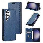cheap 2026 Samsung Galaxy S26 Series-Phone Case For Samsung Galaxy S26 S26 Plus S26 Ultra Wallet Case Flip Cover Magnetic Full Body Protective Kickstand Retro PU Leather