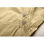 voordelige Klassiek-Voor heren Cargoshorts Korte broek Wandelshorts Zak Effen Comfort Draagbaar Kuitlengte Werk Casual Dagelijks Modieus Streetwear Leger groen Zwart