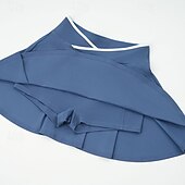 tanie Spódnice i szorty damskie-Damskie Solidne kolory Spódnica casualowa Spódnice tenisowe z szortami Spódnica sportowa Kieszeń Wysoka talia Elastyczny Odvádí pot Oddychający Bransoletka tenisowa Golf Pikle Spódnica Czarny Biały