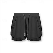 Χαμηλού Κόστους Σορτς Τρεξίματος-Ανδρικά Pantaloni Scurți de Alergat Αθλητικά σορτς Σορτς γυμναστικής Τσέπη 2 σε 1 Με επένδυση συμπίεσης Κοντά Παντελονάκια Causal Καθημερινά ΕΞΩΤΕΡΙΚΟΥ ΧΩΡΟΥ Καλοκαίρι Άνοιξη