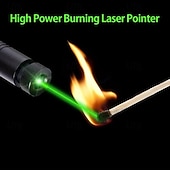  Puntatore laser ricaricabile tramite USB per attività all'aperto come caccia, escursionismo e campeggio, raggio laser a lungo raggio, puntatore laser verde