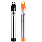 voordelige Buitenrecreatie-2 stuks roestvrijstalen vuurblaaspijpen, uitschuifbare vuurblaasstokken voor kamperen, wandelen en reizen in de buitenlucht