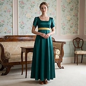cheap Dresses-Retro Vintage Victorian Medieval Dress Ball Gown Regency Inspired Dress Princess Fancy Dress Women's Masquerade Daily Wear Adults' Dress