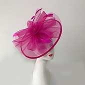 abordables Fascinateurs-Fascinators Filet Mariage Anniversaire Élégant ancien Mignon Avec Plume Fleur Casque Couvre-chef