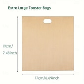 cheap Baking &amp; Pastry Tools-10 Pcs Extra Large Reusable Toaster Bags, Heat Resistant Toaster Bags for Grilled Cheese Sandwiches works on Toaster, Ovens, Washable Toast Bags for Toast Sandwich Panini Snacks
