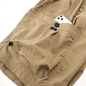 abordables Bermudas estilo casual-Hombre Activo Pantalón Corto Cargo Pantalón corto Pantalones cortos casuales Pantalón corto deportivo Bolsillo Cintura elástica Puro Plano Un Color Secado rápido Deportes Longitud de la rodilla