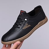cheap Casual Lace-Up Shoes-Men's White Athletic Sneakers – Lightweight Breathable Running Shoes, Casual Sport Style, Gym, Walking &amp; Everyday Wear