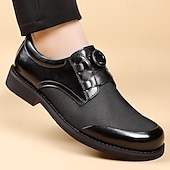 economico Scarpe Derby-Scarpe da uomo marroni eleganti e casual, stringate, comode sneakers da ufficio leggere, ideali per l'uso quotidiano, viaggi, pendolarismo, riunioni, outfit del fine settimana e stile da gentiluomo elegante.