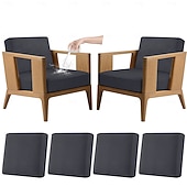 voordelige Patio Kussenshoes-4 stuks stretch kussenhoezen voor buiten, 100% waterdicht, vervangende hoezen voor tuinbanken en -sofa's, wasbare en herbruikbare meubelbeschermers.