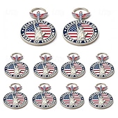 economico 250° Anniversario degli Stati Uniti-Portachiavi da 10 pezzi per il 250° anniversario degli Stati Uniti, portachiavi con bandiera americana del corpo dei Marines 1776-2026, regali per veterani per cittadini statunitensi, decorazioni
