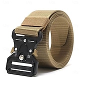 Недорогие Мужские ремни-Муж. ремень Металл Хром холст Винтаж Мода Тактический Полотняное плетение Синий Черный Повседневные Отпуск На каждый день Пояс на талию