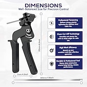 Недорогие зажимы и плоскогубцы-Пистолет для кабельных стяжек из нержавеющей стали со 100 металлическими стяжками длиной 11,8 дюймов, специальный инструмент для затягивания и обрезки стальных стяжек, детали для забора из