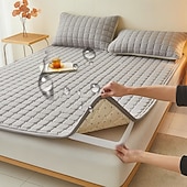 abordables Parures de draps-Protège-matelas imperméable et matelassé pour la chambre à coucher, le dortoir ou la maison ; surmatelas doux et antidérapant ; protection pour le lit et le matelas.