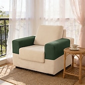 abordables Housse de fauteuil et d'accoudoir de canapé-Housses d'accoudoirs pour chaises et canapés, housses d'accoudoirs de canapé en jacquard spandex, protection antidérapante pour meubles, housses lavables pour fauteuils inclinables