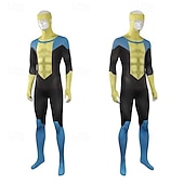  Abenteuer Invinciboy Superheld Zentai-Anzüge Outfits Bodysuits Videospiel Cosplay Film- und TV-Themenkostüme for Herren Erwachsene Maskerade Halloween Leistung Comic-Konzert