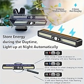 abordables Appliques d'extérieur-Lot de 2 appliques murales extérieures étanches, intelligentes et à détecteur de mouvement, avec 36 LED 5630 haute luminosité, 3 modes d'éclairage, lampes LED multifonctionnelles pour jardin, cour,