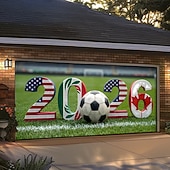 cheap Garage &amp; Door Banners-Tapestry Garage Door Cover Large Hanging Backdrop Football Sports 3D Party Outdoor Shooting Backgrounds Front Door Home Decor