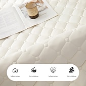 abordables Parures de draps-Protège-matelas imperméable et matelassé pour la chambre à coucher, le dortoir ou la maison ; surmatelas doux et antidérapant ; protection pour le lit et le matelas.