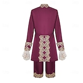 economico Outfit-Retrò Vintage Rococò Lunghezza al ginocchio Pantaloni Gilet Collari falsi Principe Gentiluomo Nobile Costume Per uomo Halloween Carnevale Mascherata Fiera Rinascimentale Festa a tema retrò Adulti