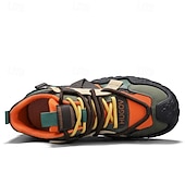 tanie Casualowe sneakersy-męskie buty sportowe typu adventure trail z wielokolorowymi paskami, oddychające i wytrzymałe, idealne na piesze wędrówki, sporty na świeżym powietrzu i do codziennego użytku