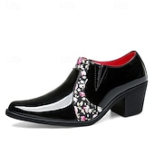 Χαμηλού Κόστους Μπαλαρίνες-ανδρικά κόκκινα επίσημα παπούτσια – κομψά παπούτσια oxford από τεχνητό δέρμα, γάμους και πάρτι, άνετα επίσημα παπούτσια