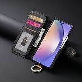 abordables 2026 Samsung Galaxy S26 Serie-teléfono Funda Para Samsung galaxia S26 S26 Plus S26 Ultra Tarjetas billetera Gire la tapa Cremallera con correa de muñeca Caballete Retro TPU Cuero de PU